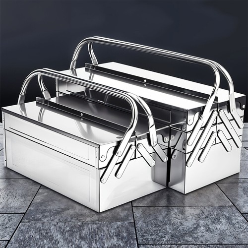 Metal folding tool box - tool,