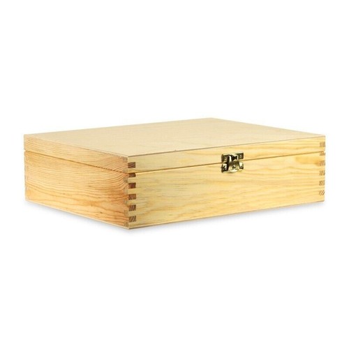 Wooden storage box - wooden, 22x22x10cm