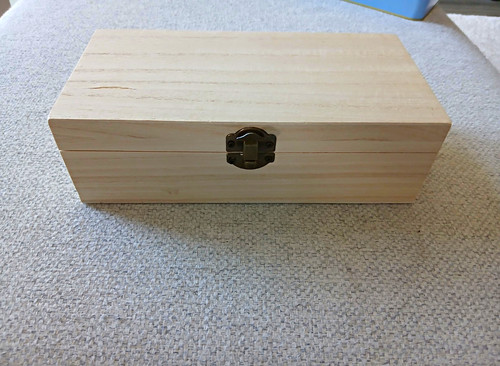 Wood metal lidded - wood, &