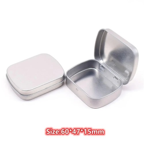 Small metal tin storage - metal,