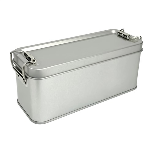 Tin box rectangular - box, empty