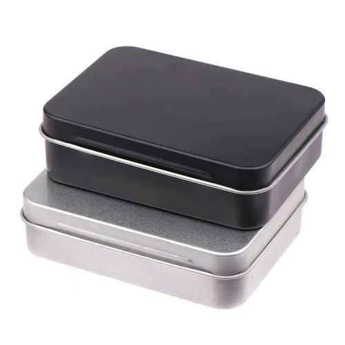 Small metal tin - small, storage