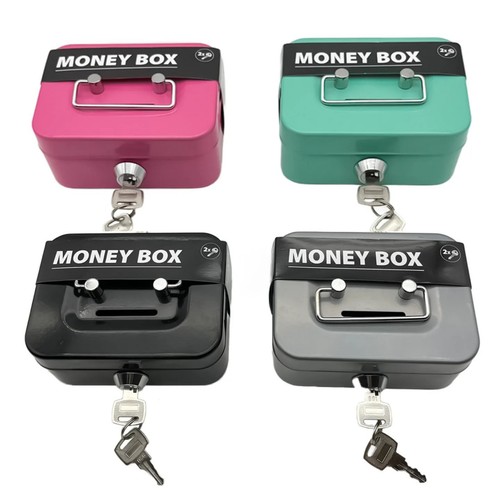 Money box tin - money, metal