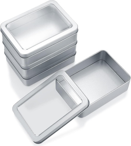 Storage box 4pcs metal tins - box,