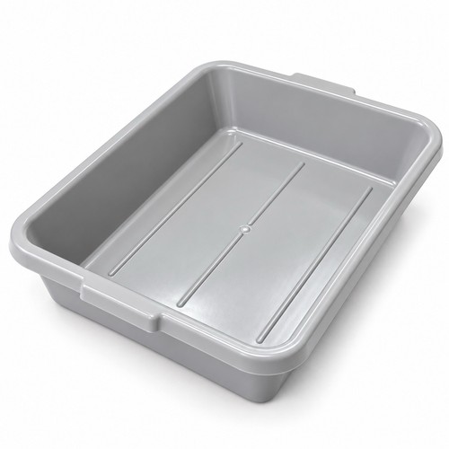 Heavy duty grey plastic bus - grey,
