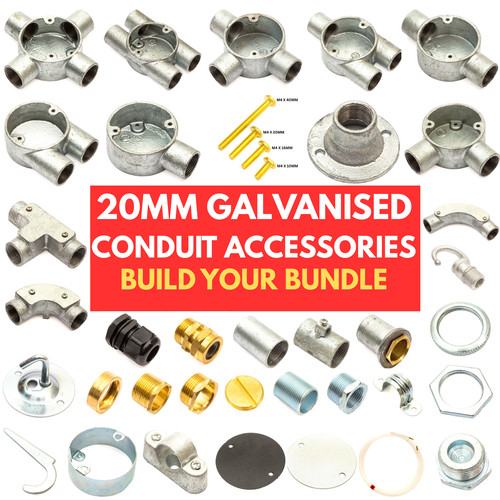 20mm galvanised galv conduit - galvanised,