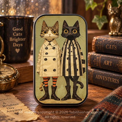 Vintage cat match - vintage,