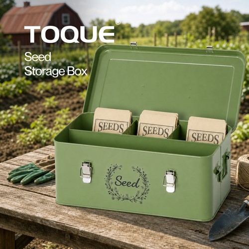 Toque seed box - toque, 4-compartment