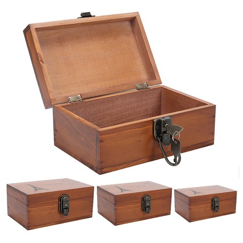 Vintage wooden storage box - vintage,