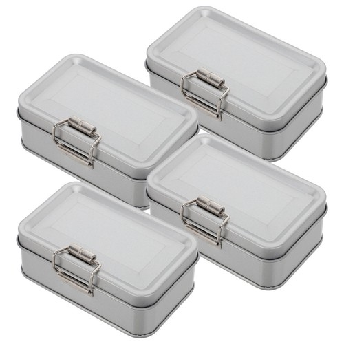 Small metal hinged - small, tin