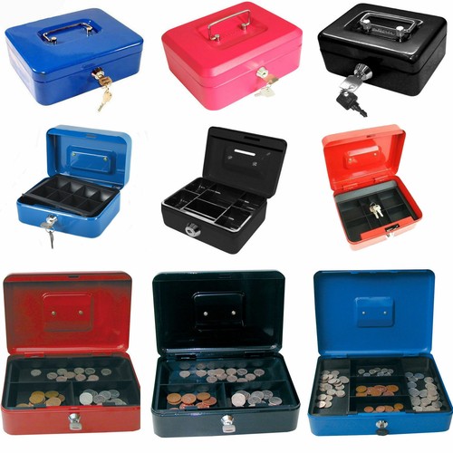 Metal cash box money - metal, bank