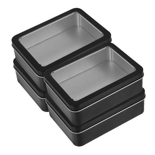 4pcs elegant black rectangular - 4pcs,