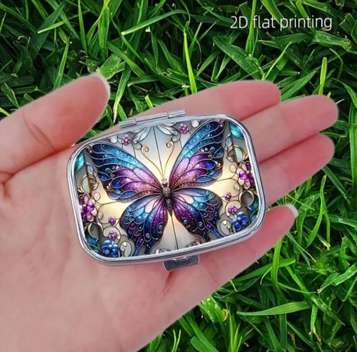 Elegant butterfly metal pill - ,