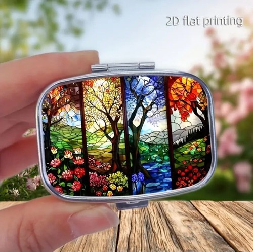 Seasonal trees metal pill - seasonal,