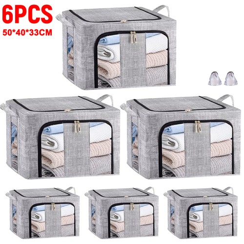 6pcs 66l folding storage - 66l, box