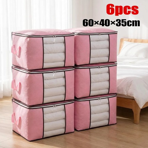 6pcs 90l folding storage box - 6pcs,