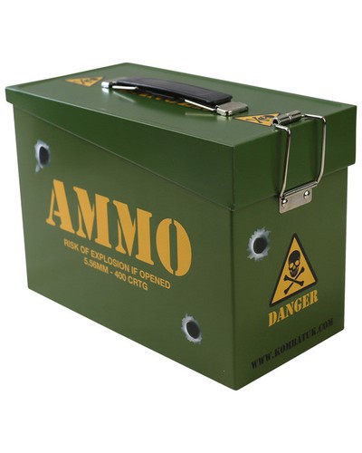 Kids army ammo tin metal - ammo,