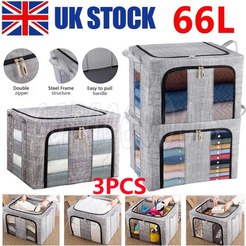 3pcs 66l folding storage - 66l, box
